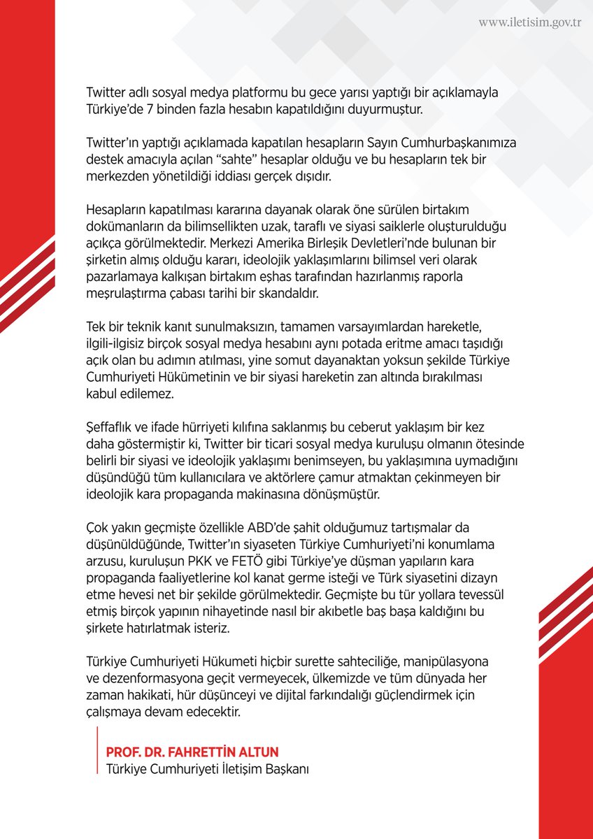kapatılan twitter hesapları