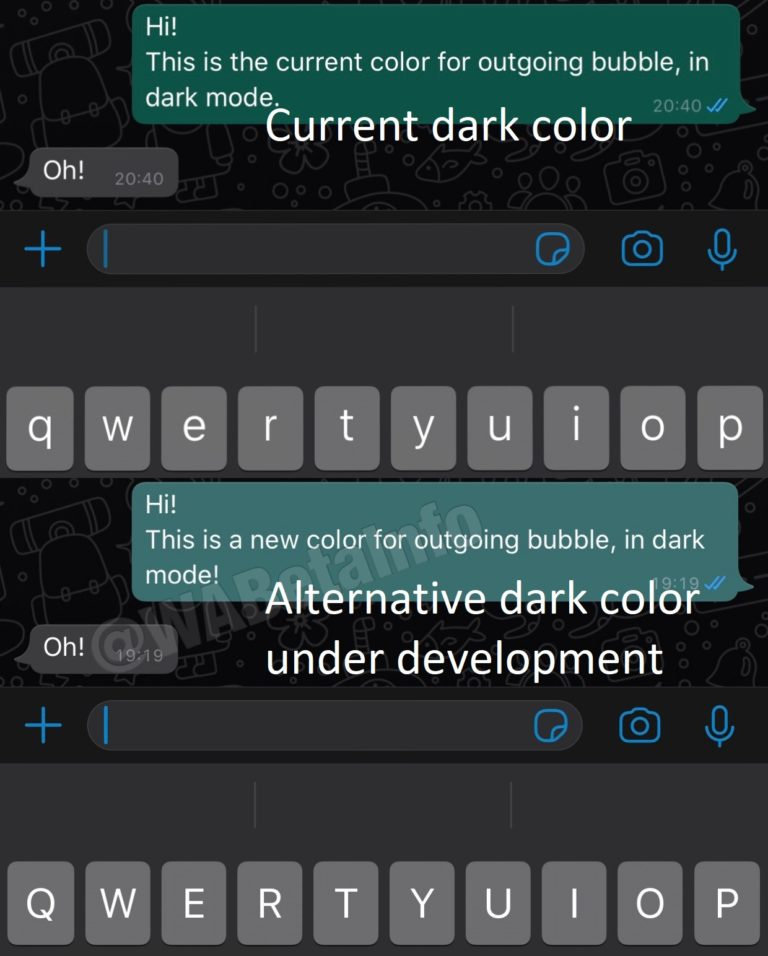 whatsapp karanlık mod renk