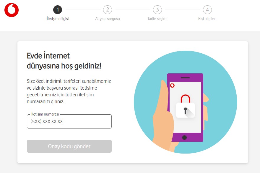 Vodafone'daki internet altyapısı hakkında bilgi alın