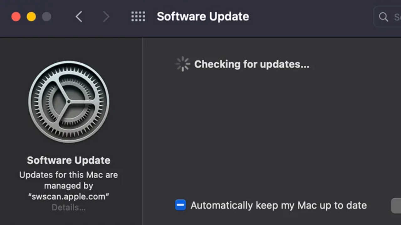 macOS güncelleme yükleme