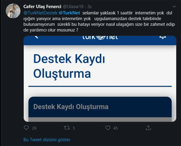 turknet erişim sorunu