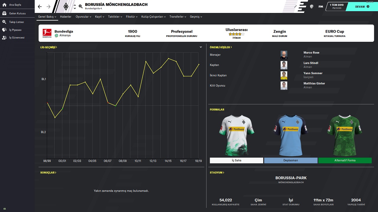 Football Manager 2020 kariyer