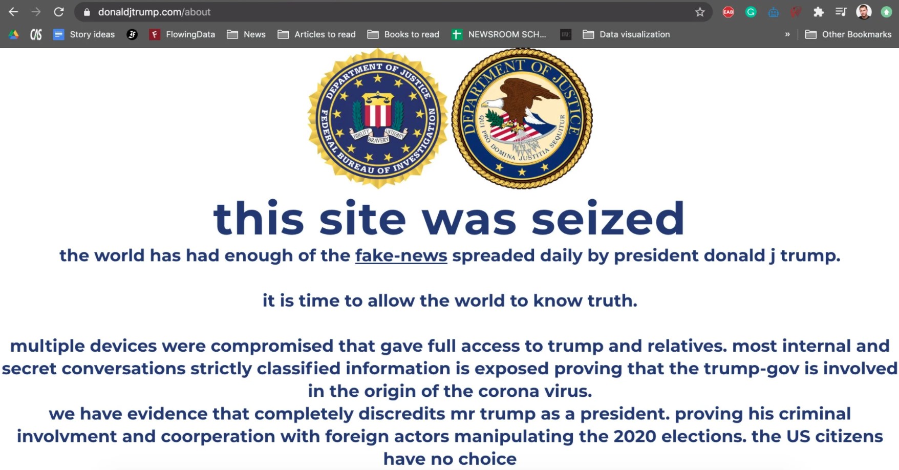 abd başkanı donald trump hacklendi
