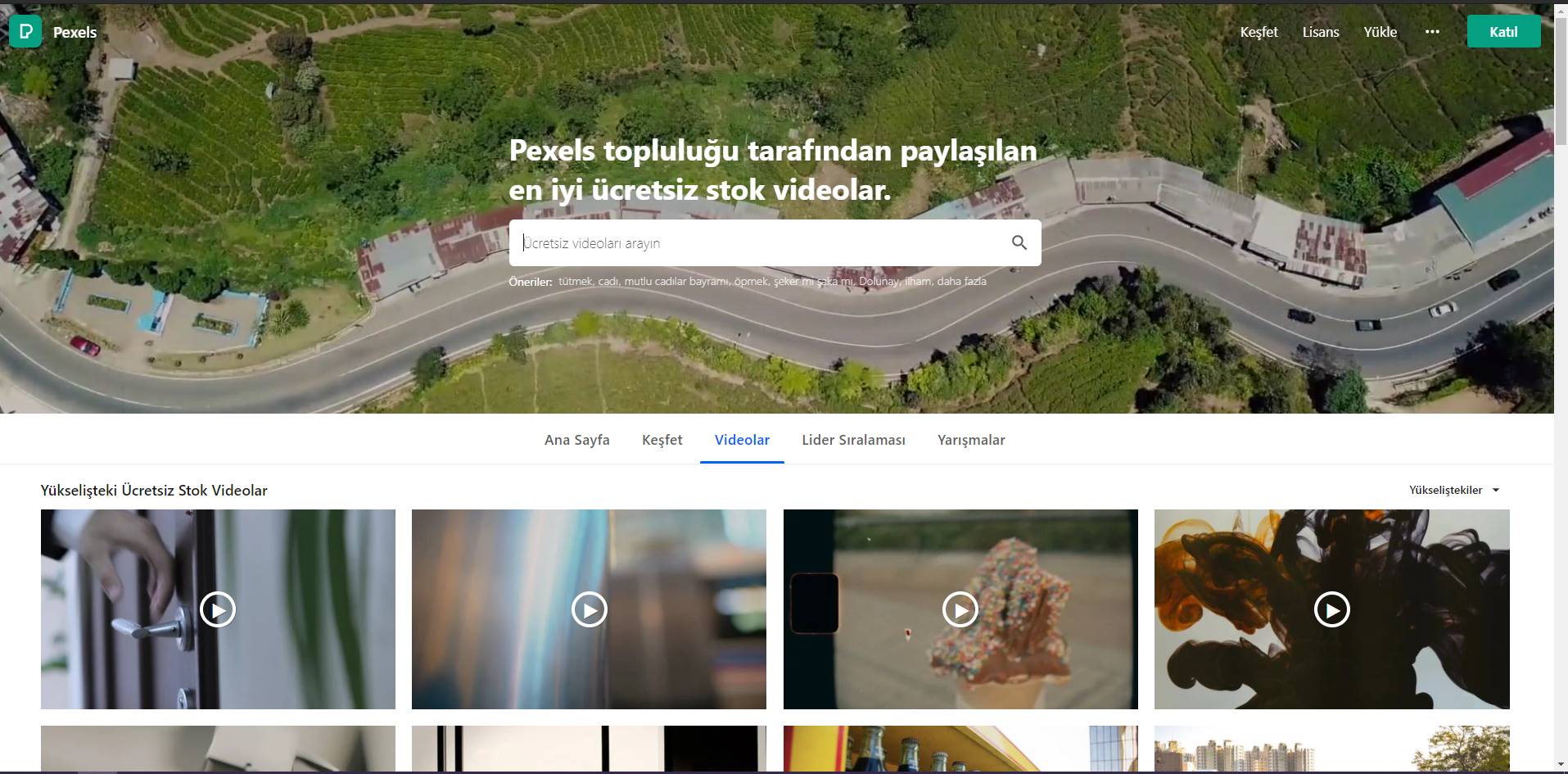 telifsiz video