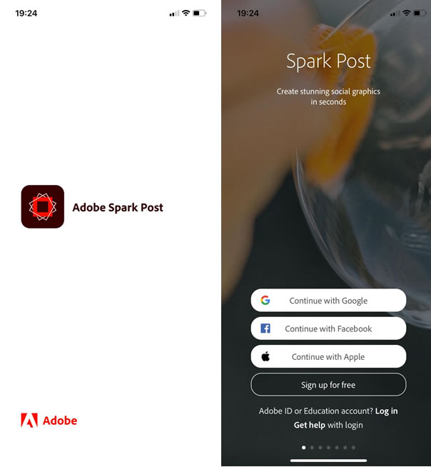 Adobe mobil uygulamaları