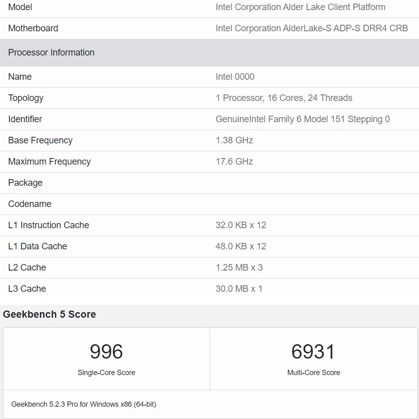 16 cekirdekli intel alder lake s islemci goruntulendi 1