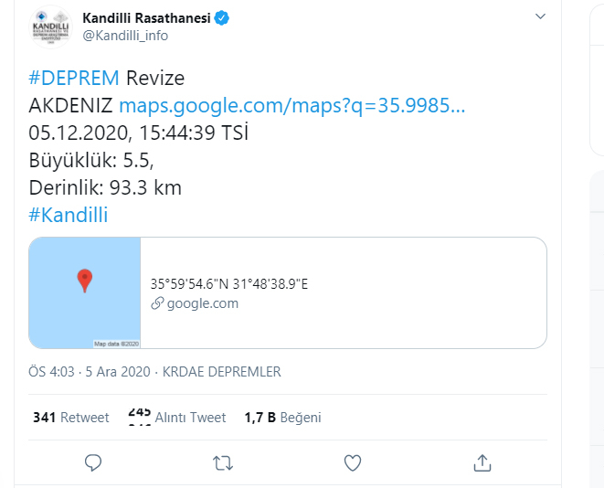 antalya deprem, antalya depremi, deprem