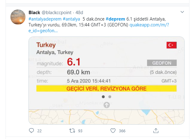 antalya deprem, antalya depremi, deprem