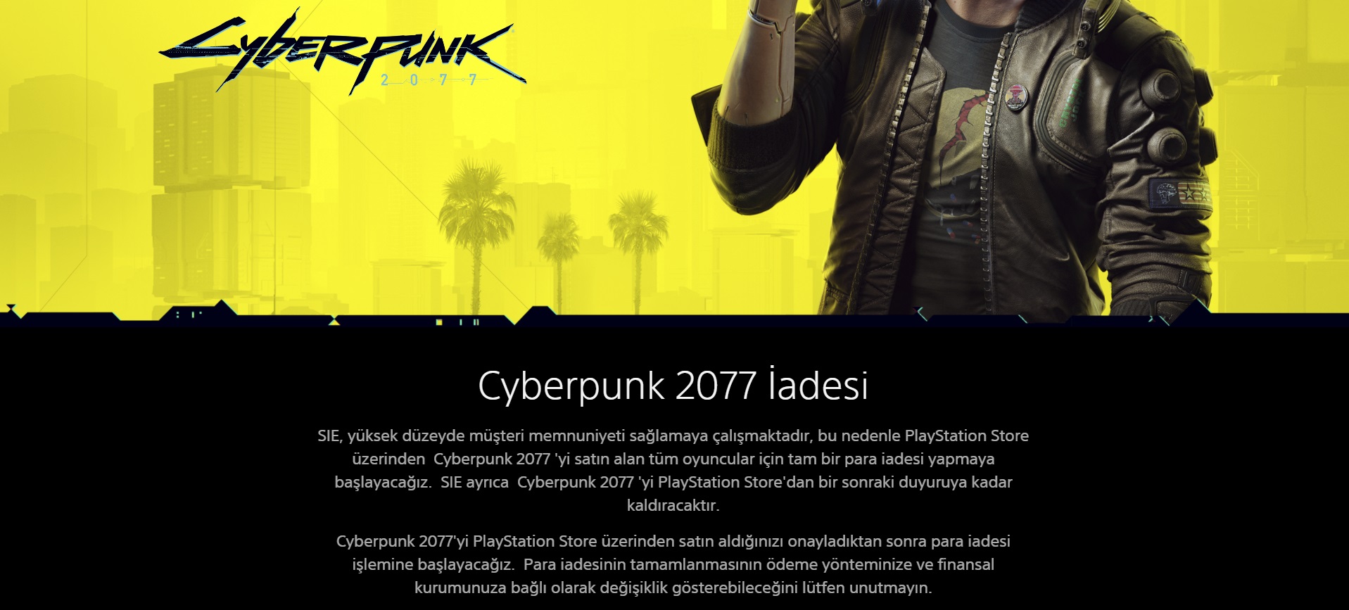Cyberpunk 2077 para iadesi nasıl alınır?