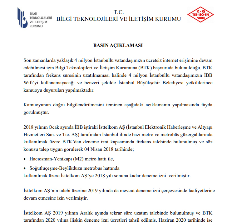 ibb wifi, ibb wifi btk, ibb wifi izni
