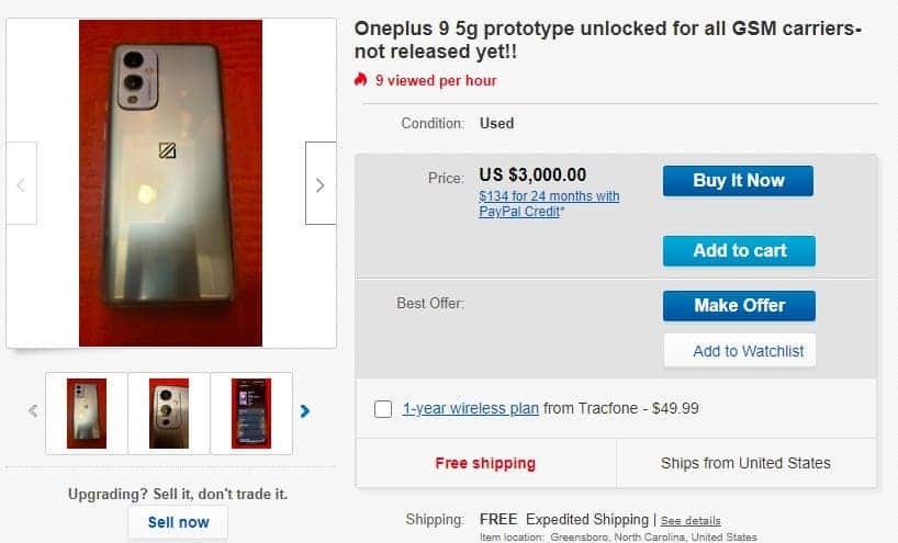 OnePlus 9 prototipi kara borsaya düştü: İşte fiyatı
