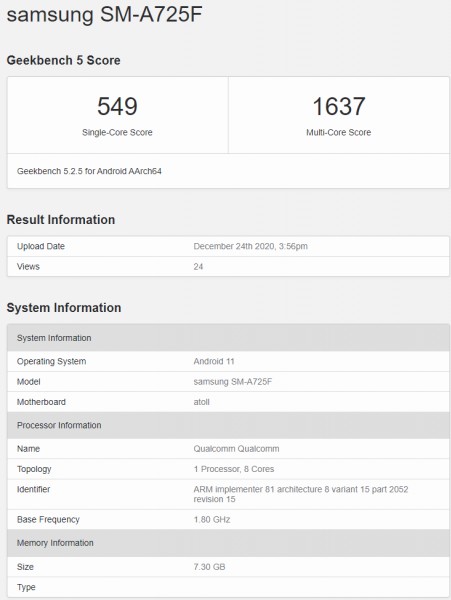 samsung galaxy a72 performans testi