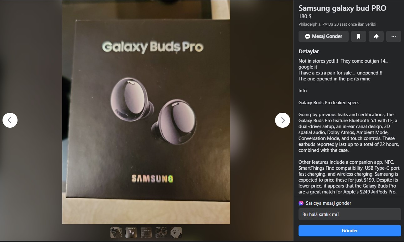 Galaxy Buds Pro Prize and Photos Leaked