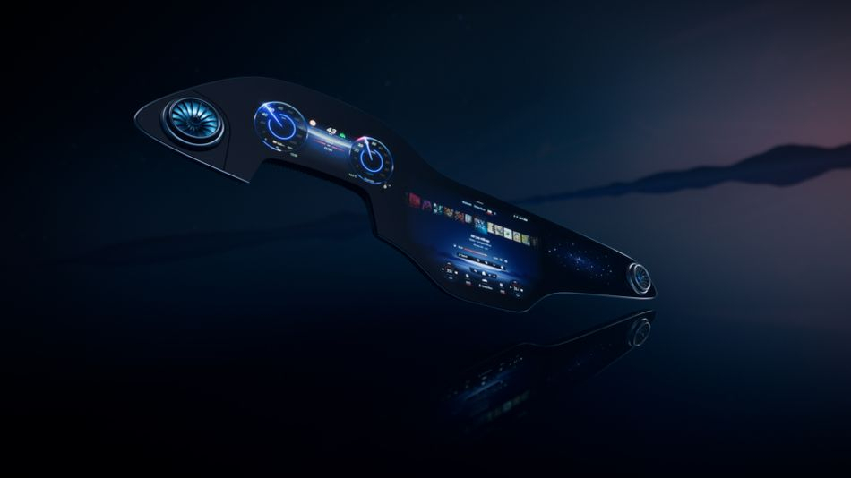 mercedes elektrikli otomobil, akıllı ön konsol, hyperscreen