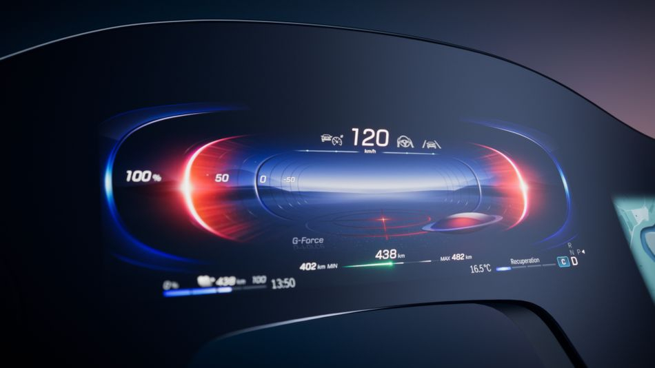 mercedes elektrikli otomobil, akıllı ön konsol, hyperscreen