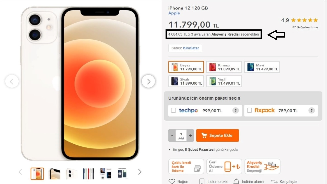 taksitli telefon