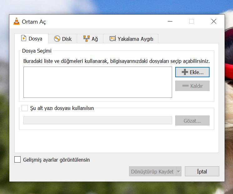 FLC Media Player dönüştürme özelliği