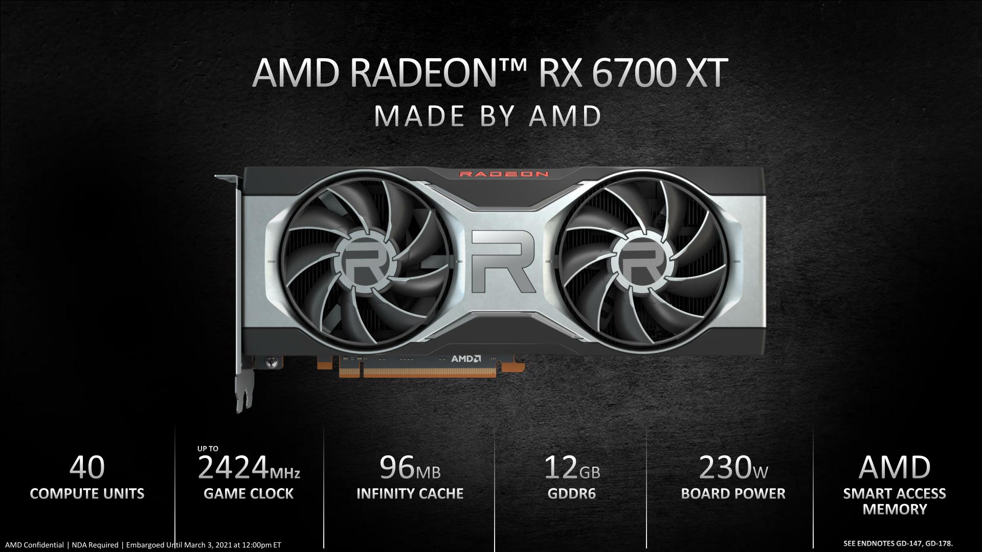 AMD RX6700XT Label Price