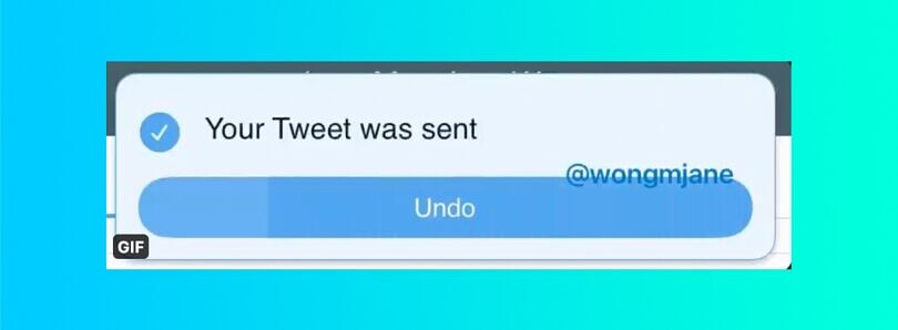 Twitter tweet undo