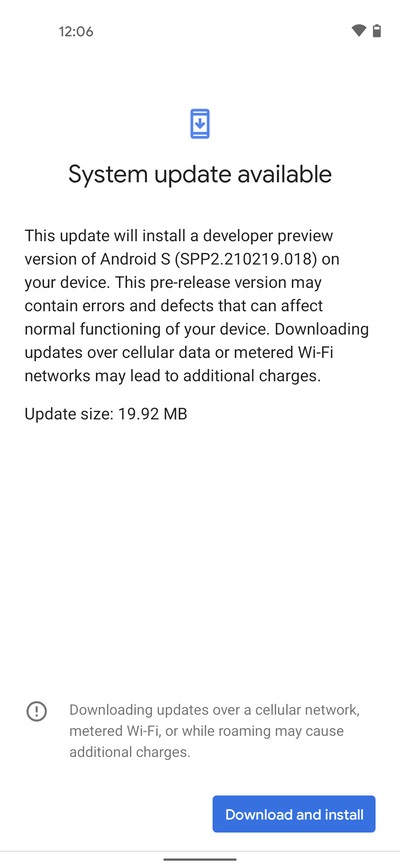 Android 12 Developer Preview 2.2 çıktı! İşte yenilikler