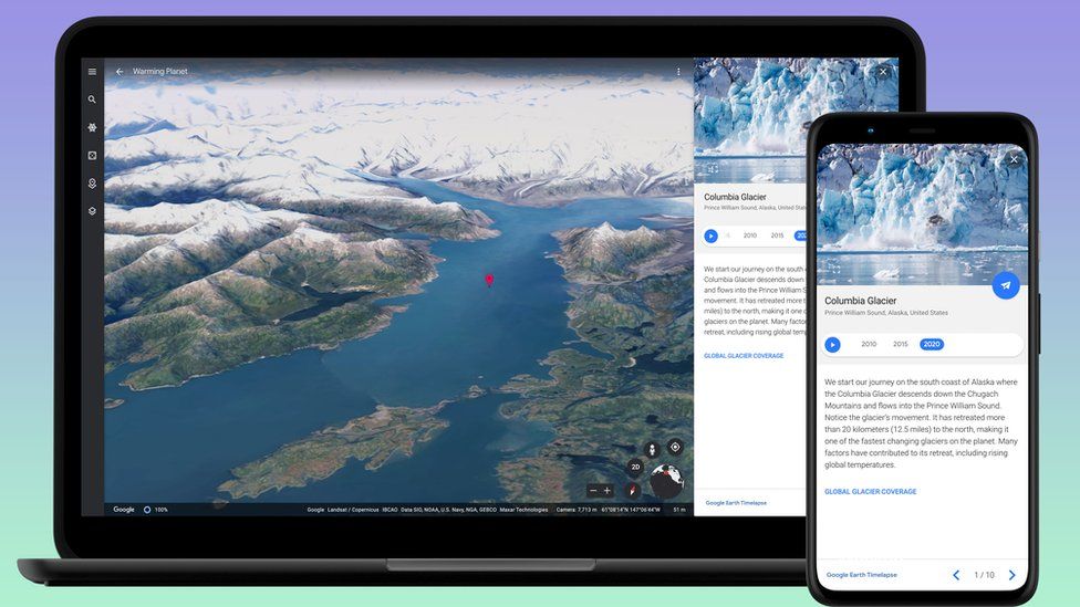 Google Earth time travel