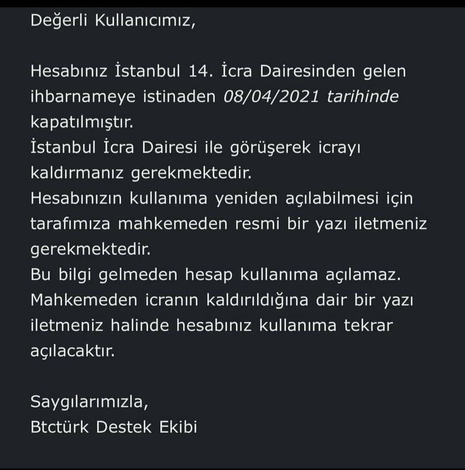 btc türk haciz, kripto para haciz, ilk kripto para haciz