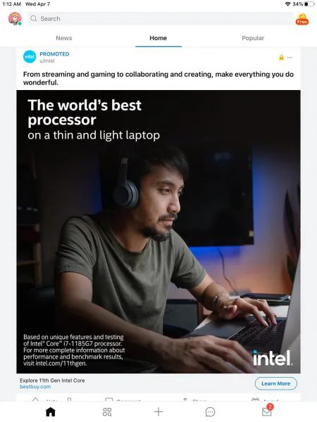 Intel yeni işlemci reklamı ile adeta “R” yaptı