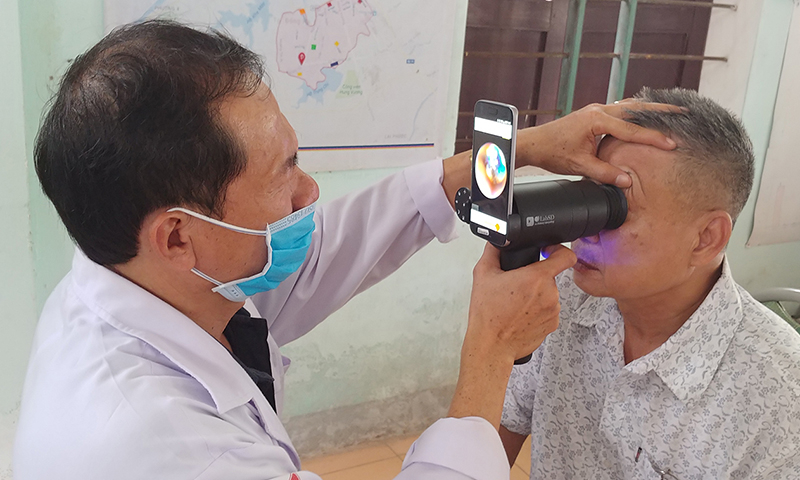 Samsung Galaxy fundus kamerası