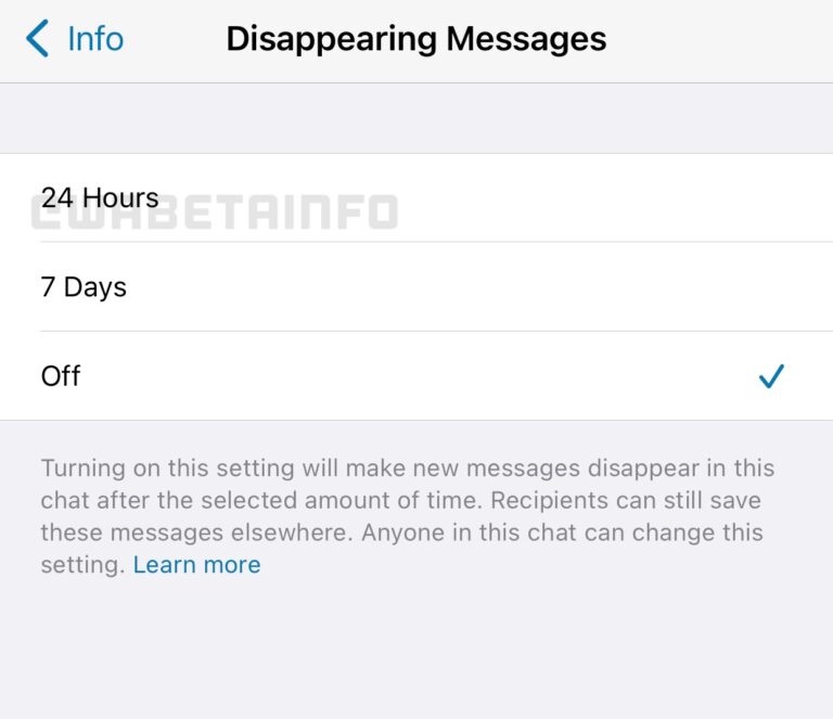 WhatsApp’tan kaybolan mesajlar için yeni seçenek