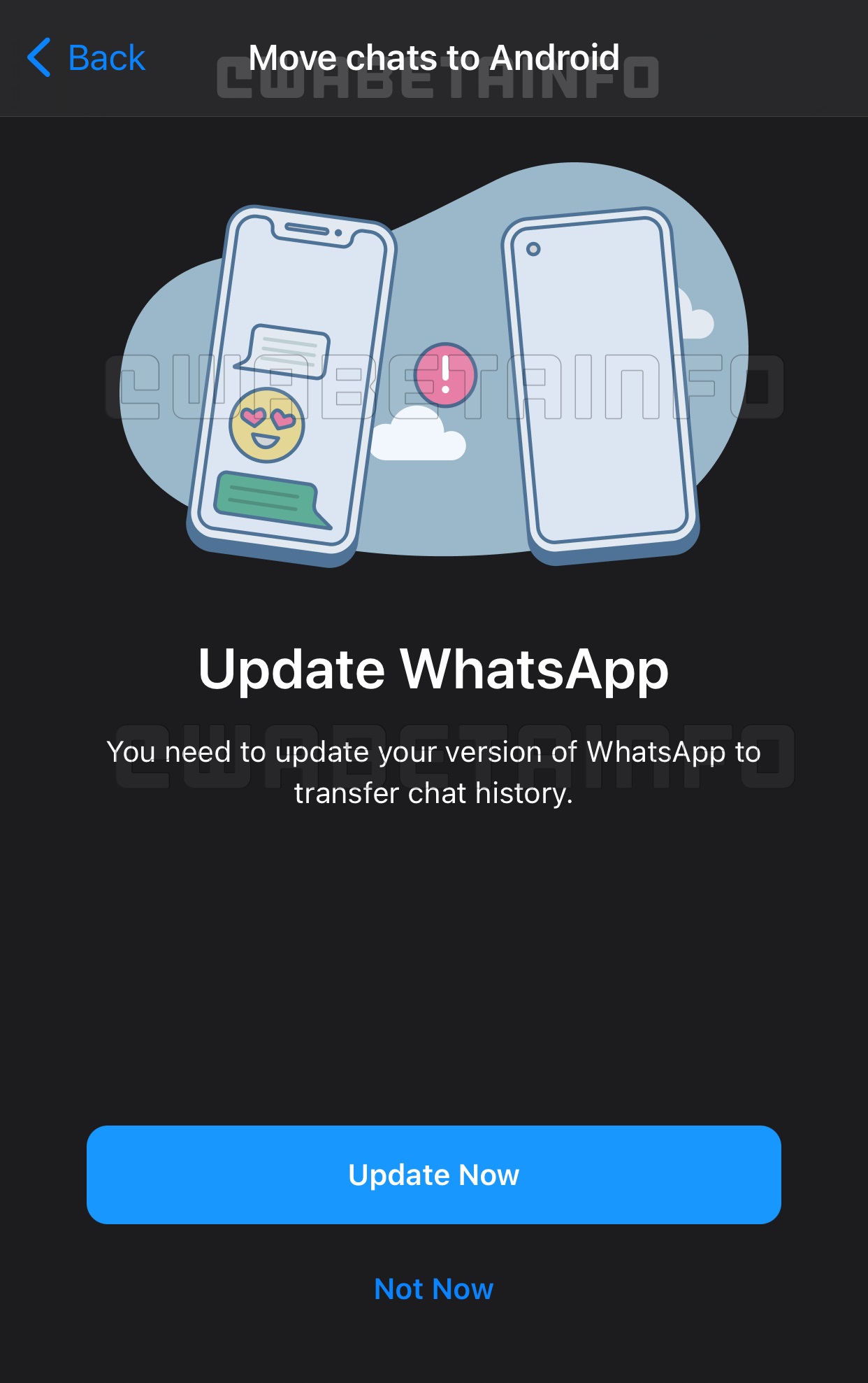whatsapp sohbet taşıma android ios