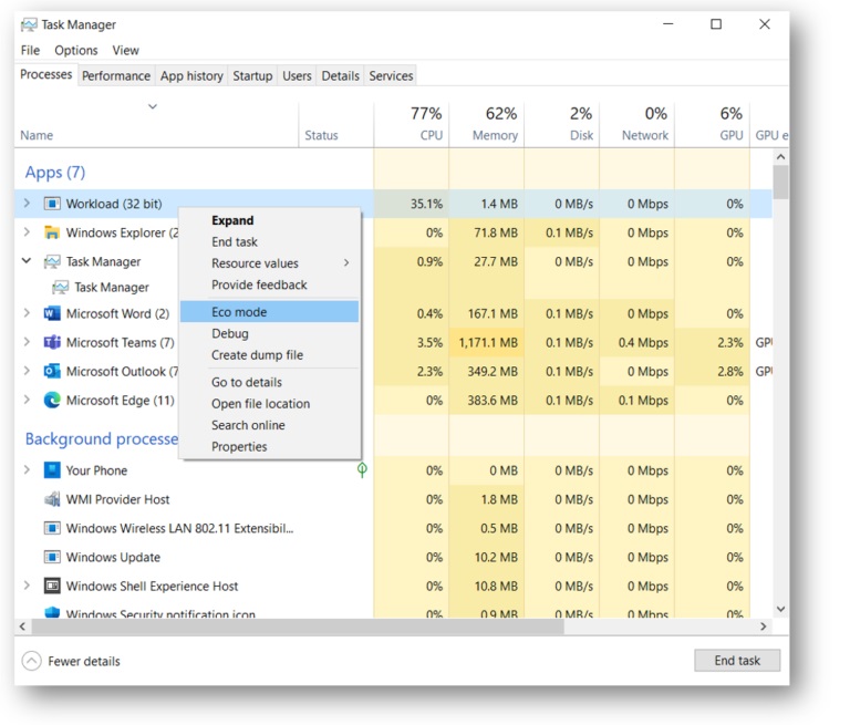 Windows 10 pil dostu özelliğini tanıttı: Eco Mode